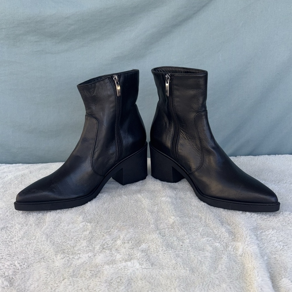 Aquatalia Black Ankle Boots - Picture 2 of 11